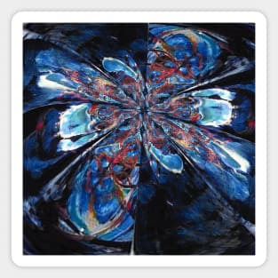 Midnight blue abstract Magnet